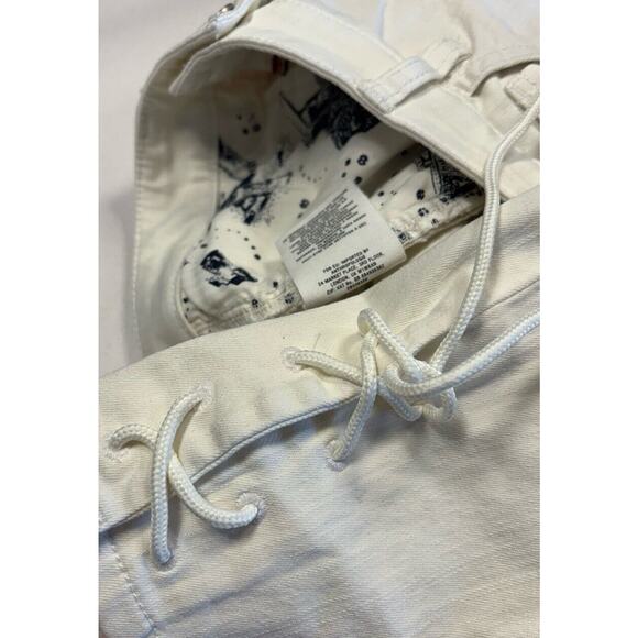 Pilcro And The Letterpress White Jeans Size 28 Lace Up Ankle Boho Anthropologie - Picture 11 of 12